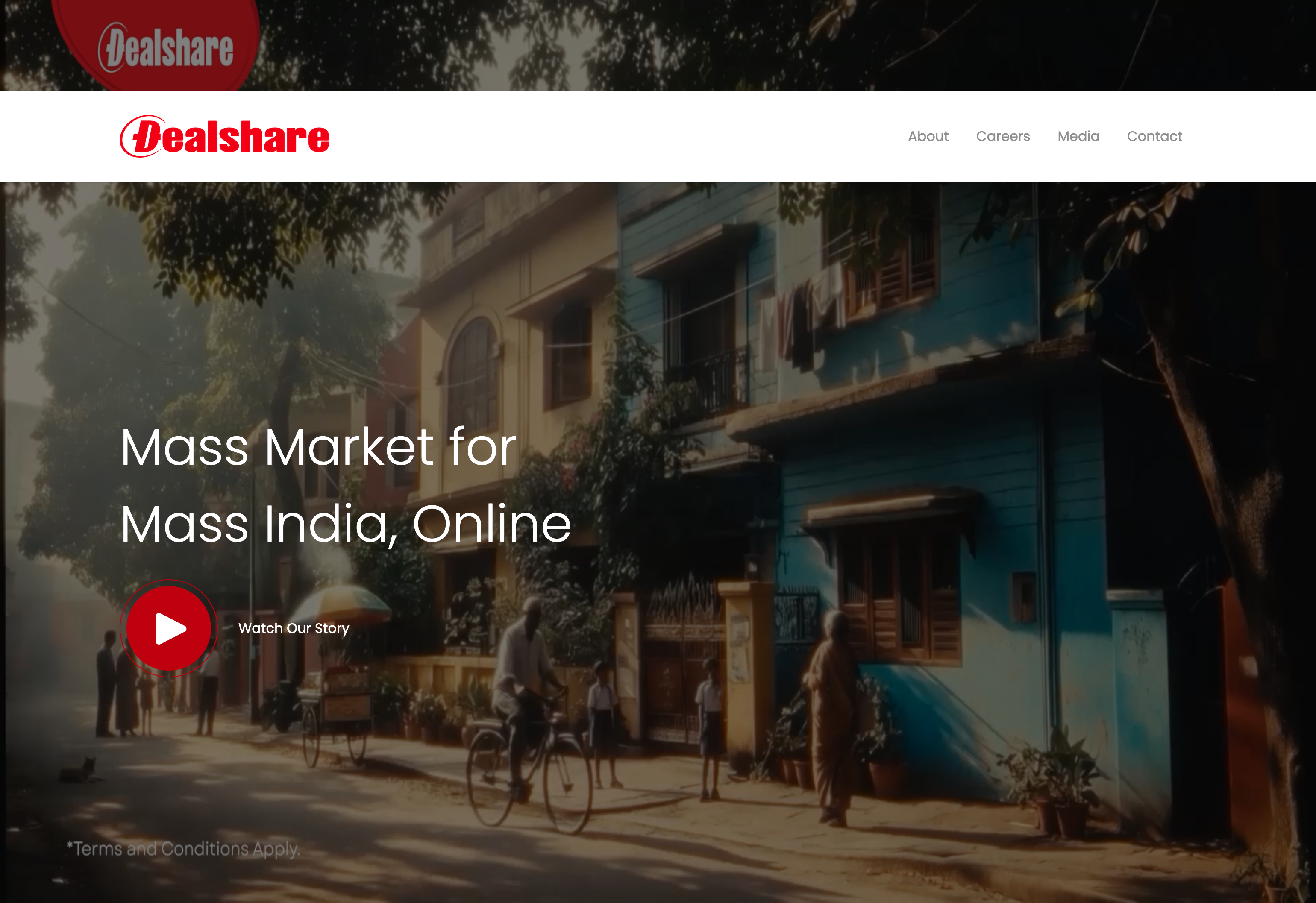 about.dealshare.in user interface